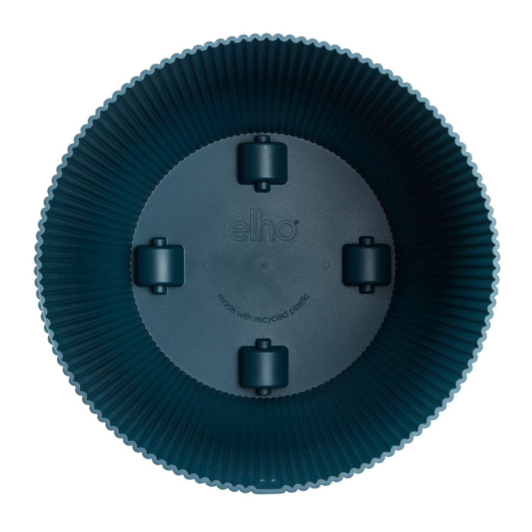 Pot elho Vibes Fold Round blauw - met wielen - D35 x H33