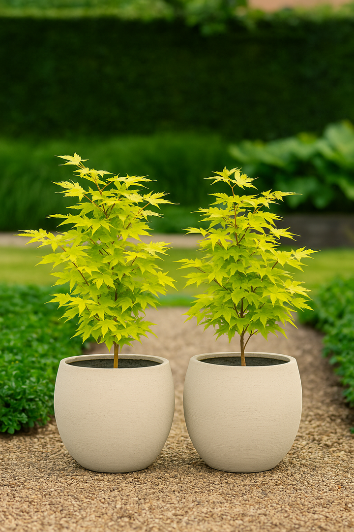 Set van 2 Japanse Esdoorn - Acer palmatum Summergold - Geel
