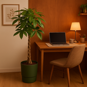 Pachira Aquatica inclusief elho Greenville Round groen - 160cm - Ø30