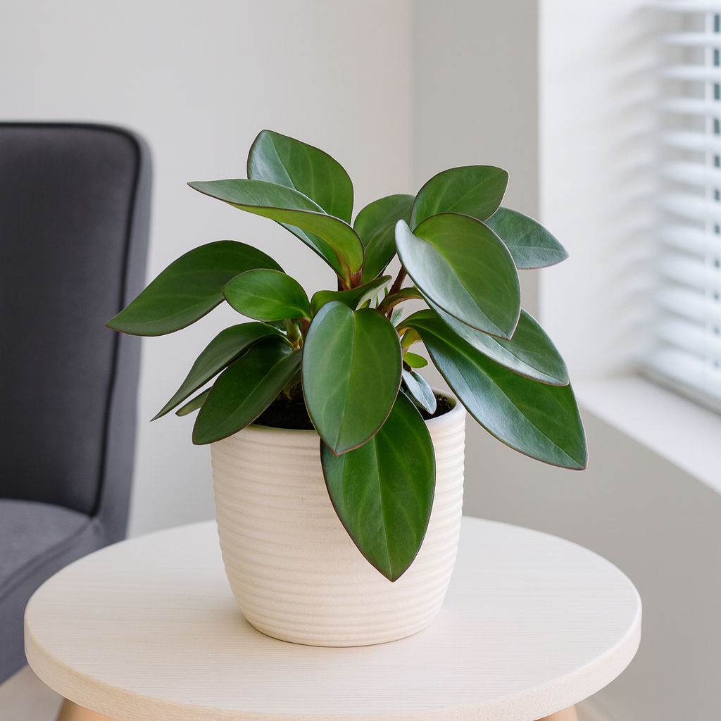 Peperomia Red Margin Feel Green - Ø14cm - ↕30cm