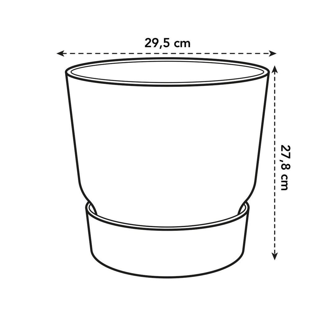 Pot elho Greenville Round bruin - D30 x H28