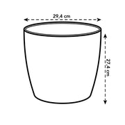Pot ELHO Brussels Round Antraciet D30 x H27