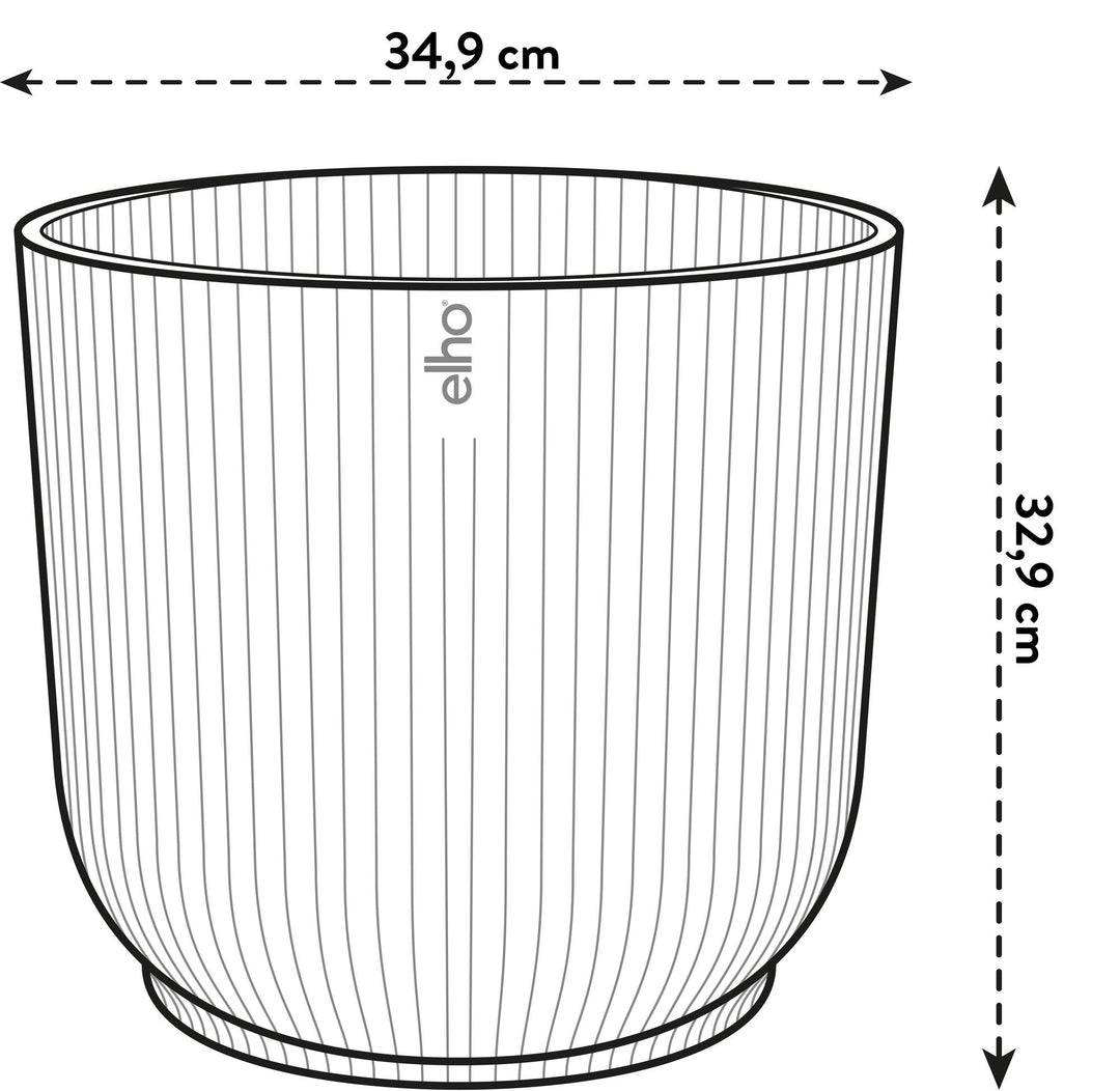 Pot elho Vibes Fold Round roze - met wielen - D35 x H33