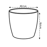 Pot ELHO Brussels Round Antraciet D20 x H19