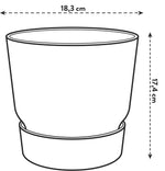 Load image into Gallery viewer, Pot elho Greenville Round zwart - D18 x H17
